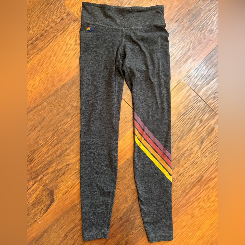 Aviator Nation signature multi stripe leggings